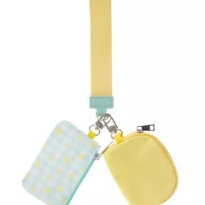 Yellow and Blue Coin Pouch Set